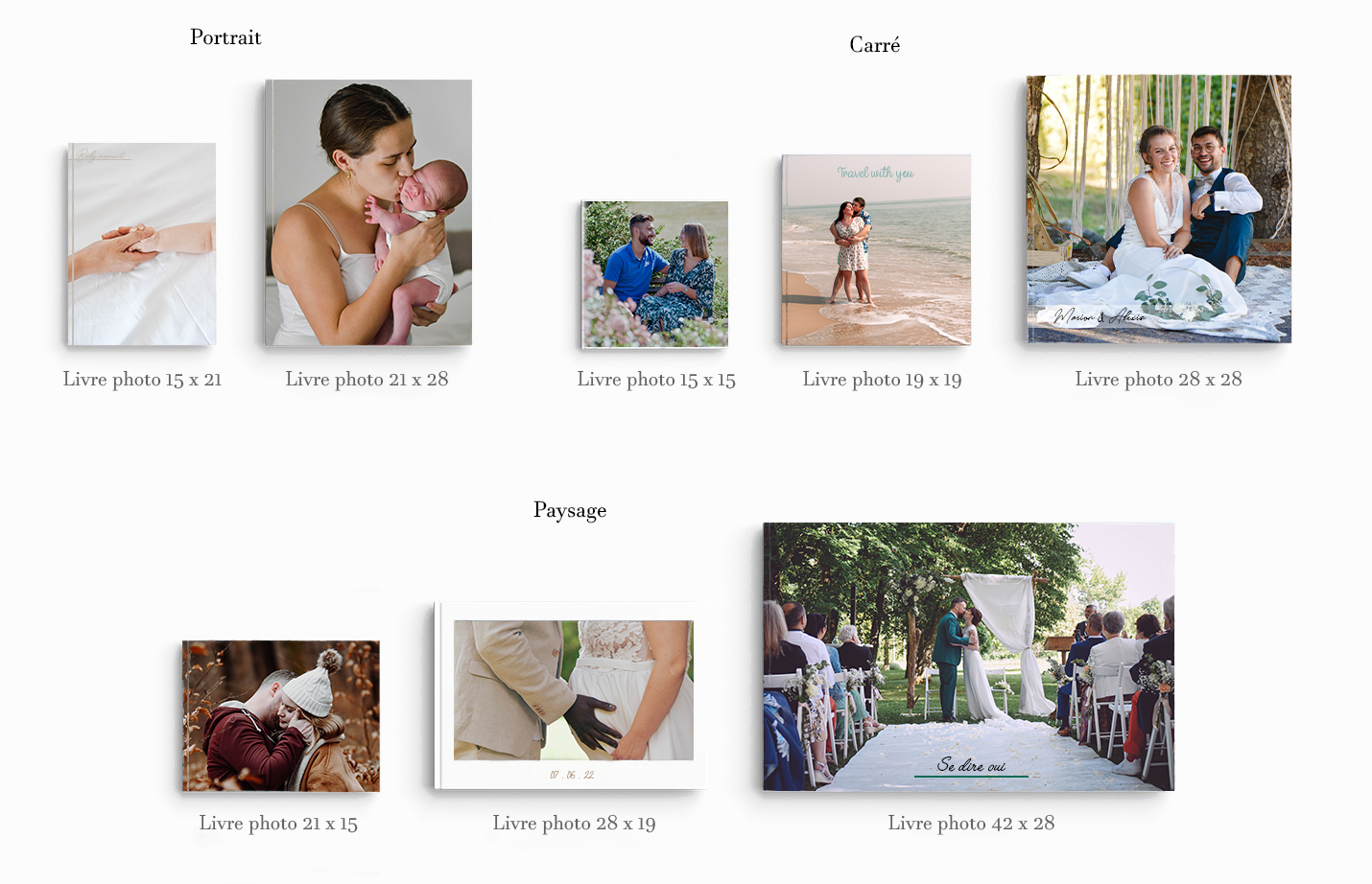 Format livre photo classique