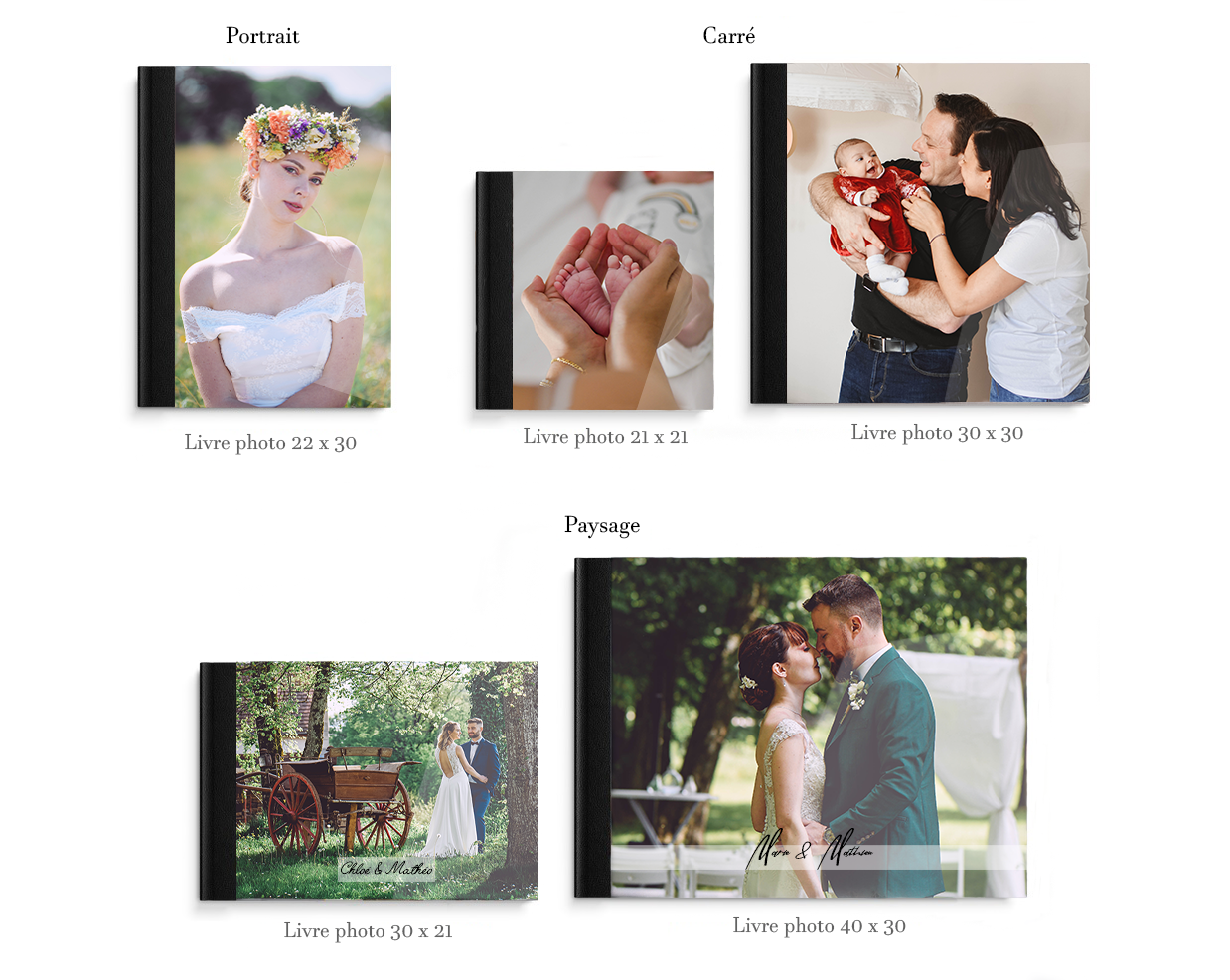 Format livre verre acrylique
